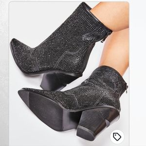 Azalea Wang Rhinestone Boot